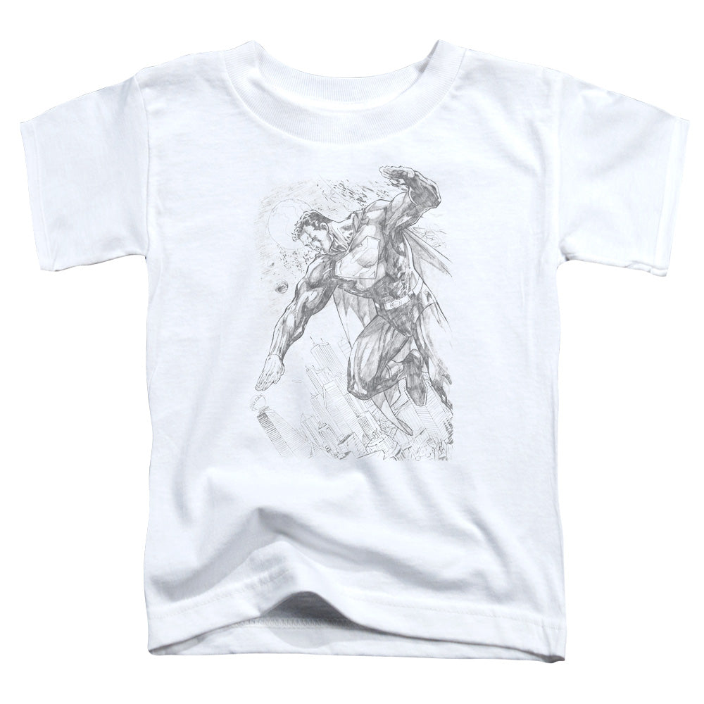 Superman Pencil City To Space Licensed Toddler T-Shirt SM
