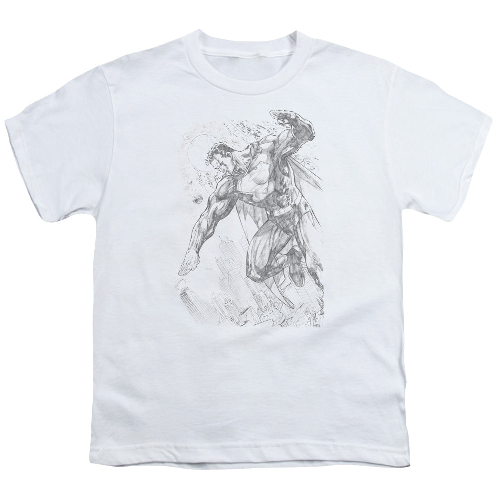 Superman Pencil City To Space Licensed Kid's T-Shirt (Ages 4-7) SM-XL