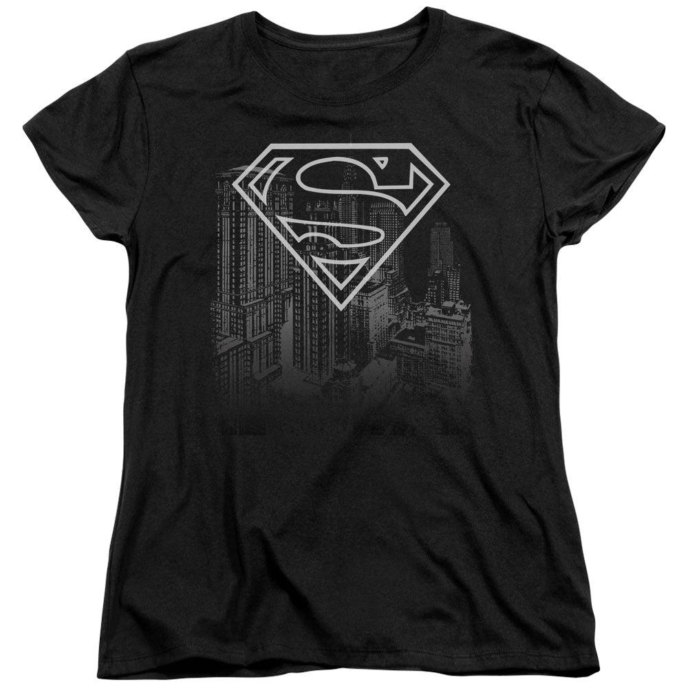 Superman Skyline Licensed Women's T-Shirt Regular Fit SM-LG