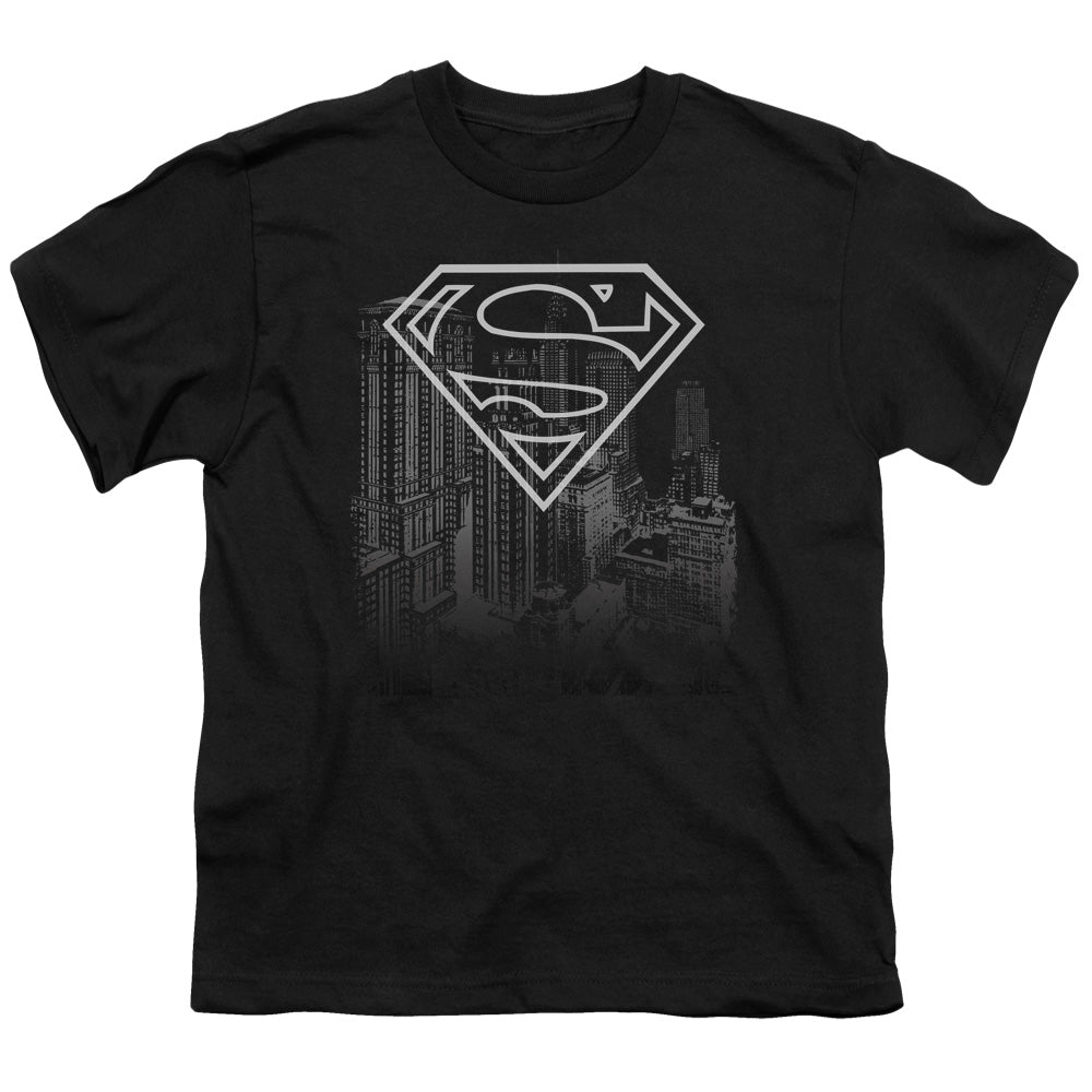 Superman Skyline Licensed Kid's T-Shirt (Ages 4-7) SM-LG
