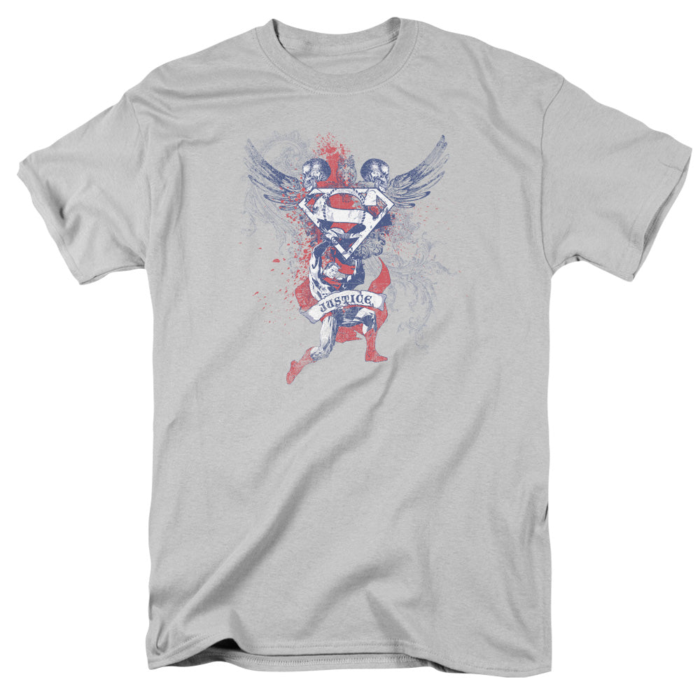 Superman Justice Upheld Licensed Adult Unisex T-Shirt Regular Fit Tee SM-3X