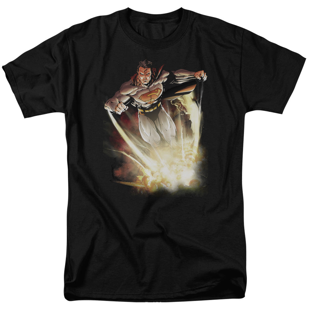 Superman Explosive Licensed Adult Unisex T-Shirt Regular Fit Tee SM-3X