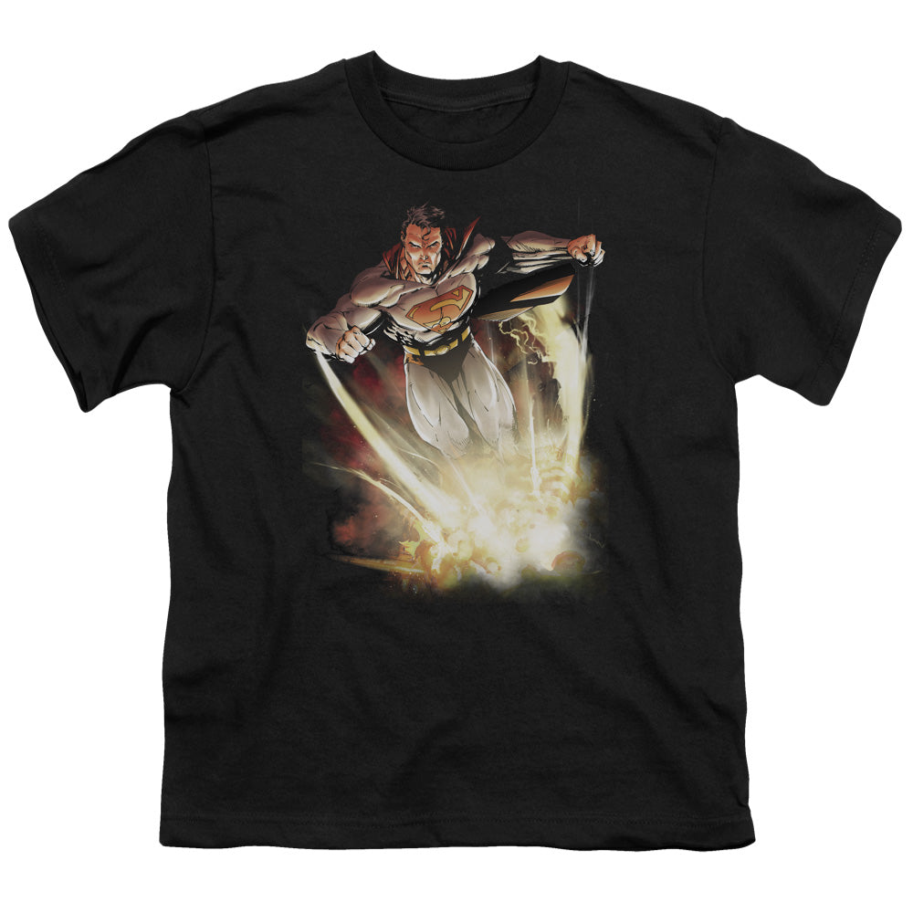 Superman Explosive Licensed Kid's T-Shirt (Ages 4-7) SM-XL