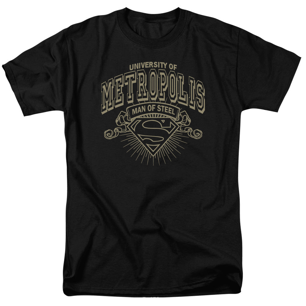 Superman University Of Metropolis Licensed Adult Unisex T-Shirt Regular Fit Tee