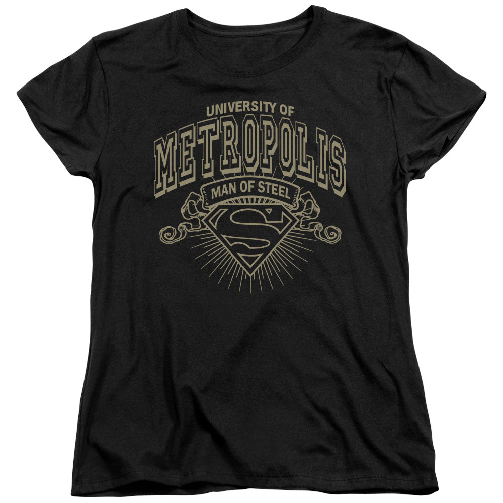 Superman University Of Metropolis Licensed Women's T-Shirt Regular Fit SM