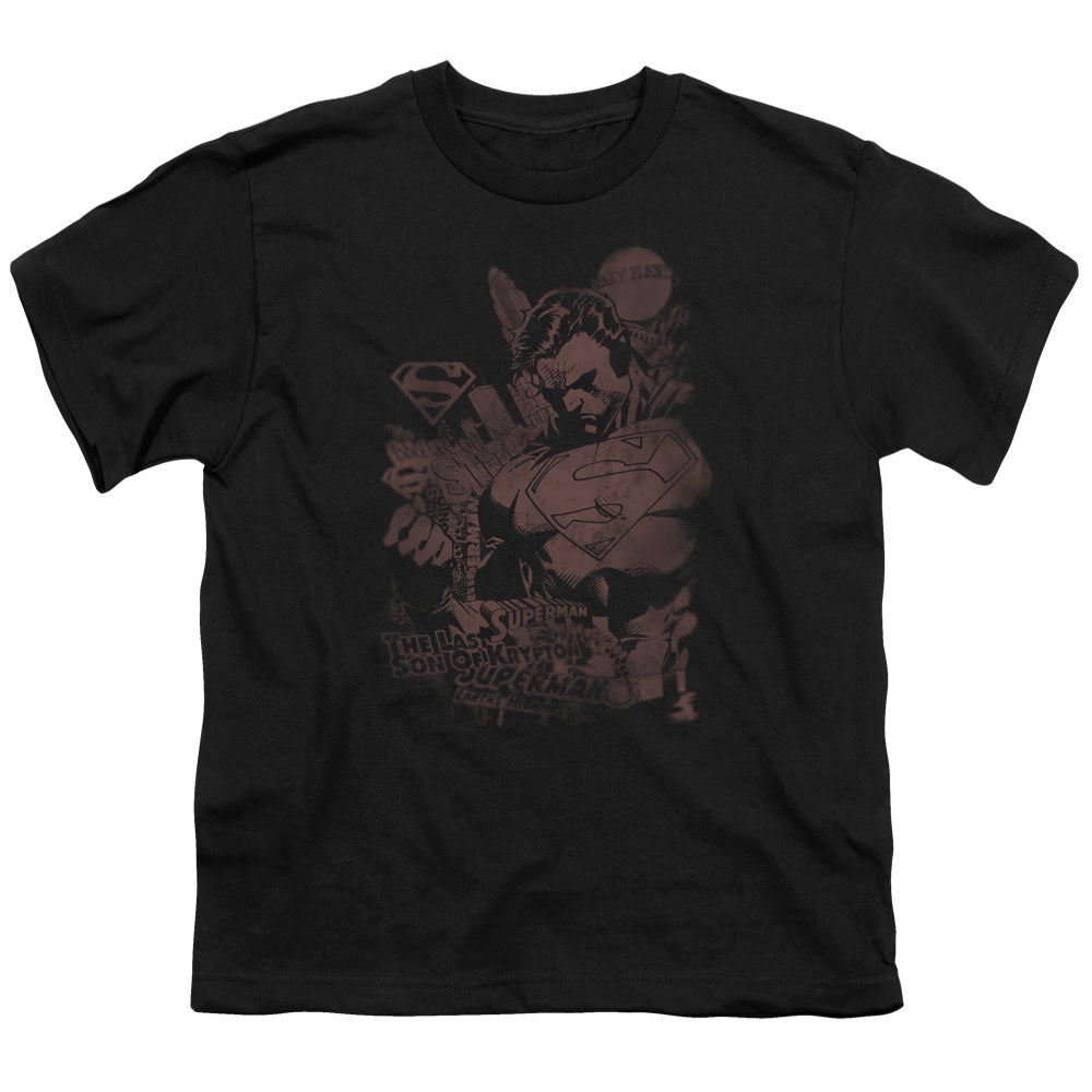 Superman Somber Power Licensed Kid's T-Shirt (Ages 4-7) SM