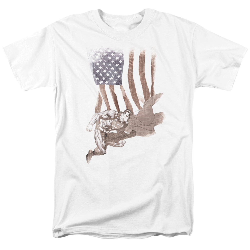 Superman Super American Licensed Adult Unisex T-Shirt Regular Fit Tee SM-3X