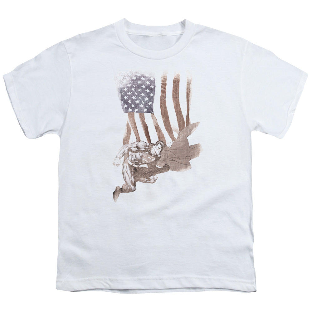 Superman Super American Licensed Kid's T-Shirt (Ages 4-7) SM