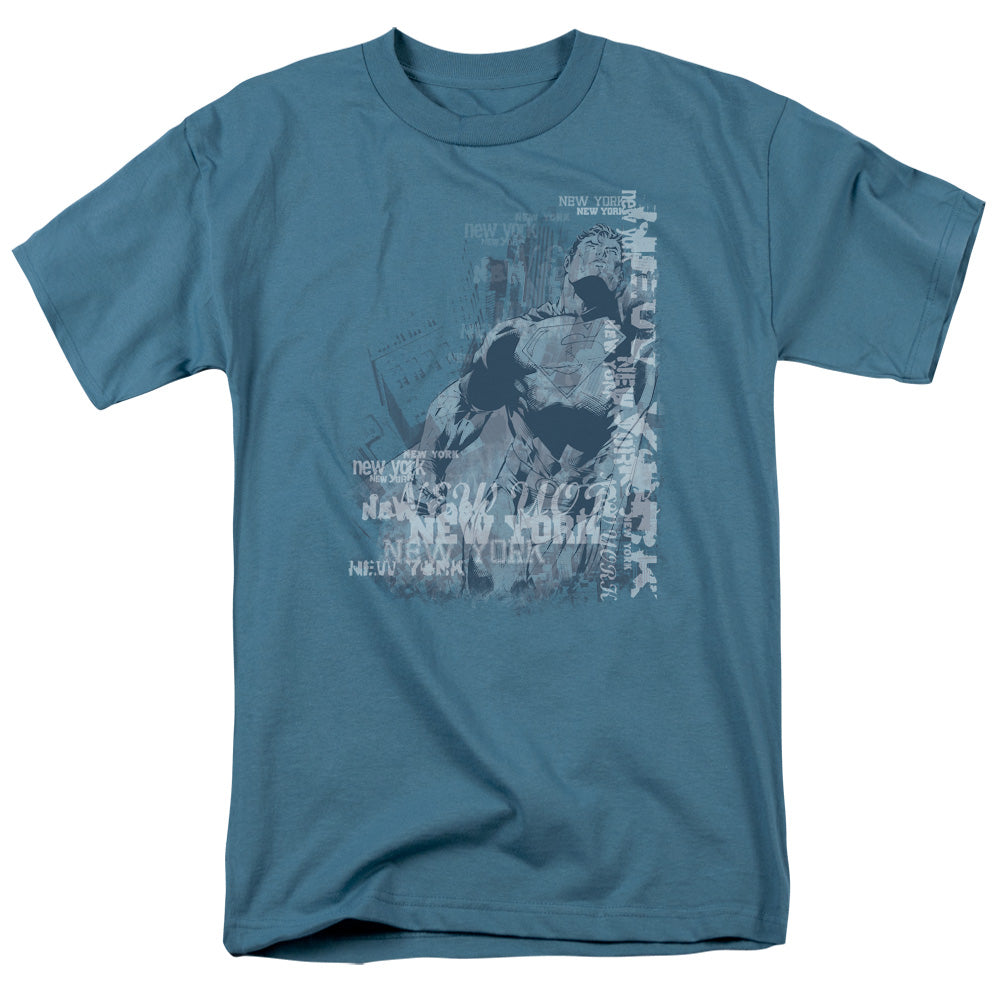 Superman Super City Licensed Adult Unisex T-Shirt Regular Fit Tee SM-3X