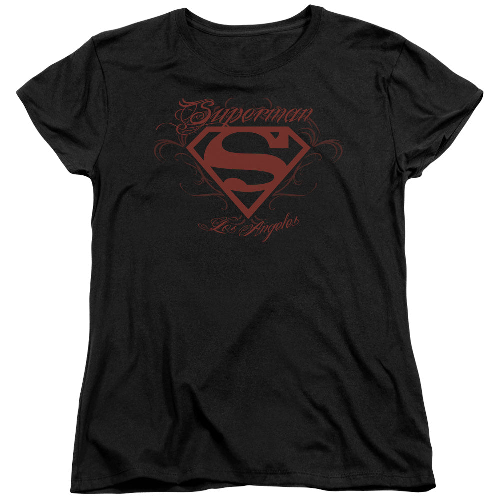Superman La Licensed Women's T-Shirt Regular Fit SM-XL