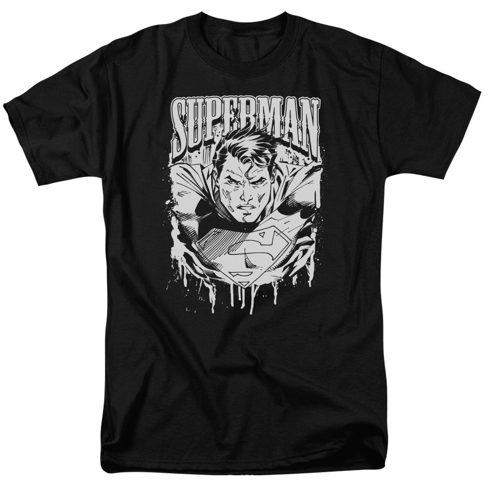 Superman Super Metal Licensed Adult Unisex T-Shirt Regular Fit Tee SM-3X