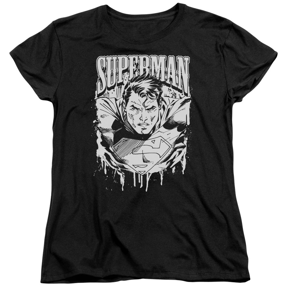 Superman Super Metal Licensed Women's T-Shirt Regular Fit SM