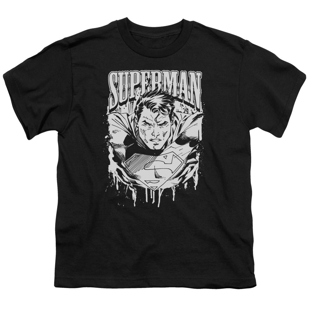Superman Super Metal Licensed Kid's T-Shirt (Ages 4-7) SM