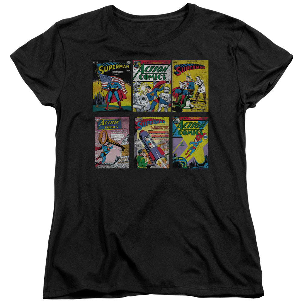 Superman Sm Covers Licensed Women's T-Shirt Regular Fit SM