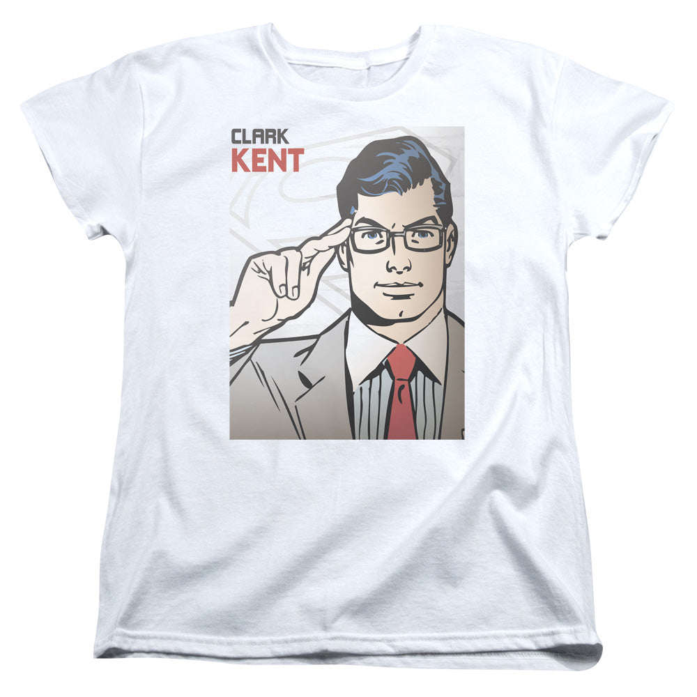 Superman(Dc) Clark Kent Cover Licensed Women's T-Shirt Regular Fit SM-LG