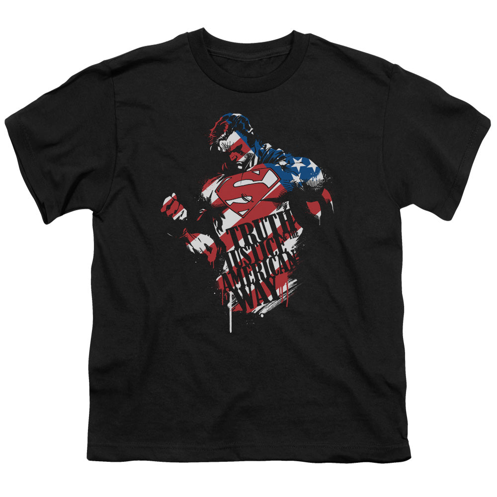 Superman The American Way Licensed Kid's T-Shirt (Ages 4-7) SM