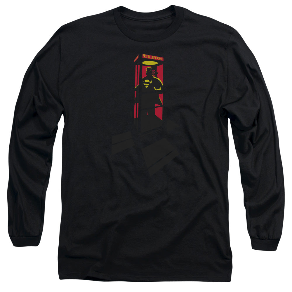 Superman Super Booth Licensed Adult Unisex Long Sleeve T-Shirt LG
