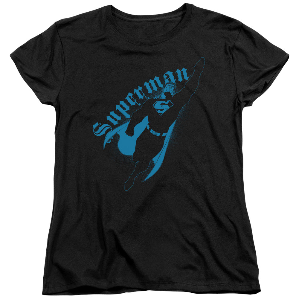 Superman Darkness Licensed Women's T-Shirt Regular Fit SM