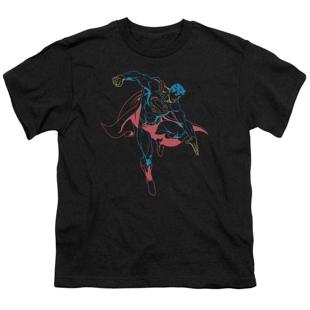 Superman Neon Superman Licensed Kid's T-Shirt (Ages 4-7) SM-MD