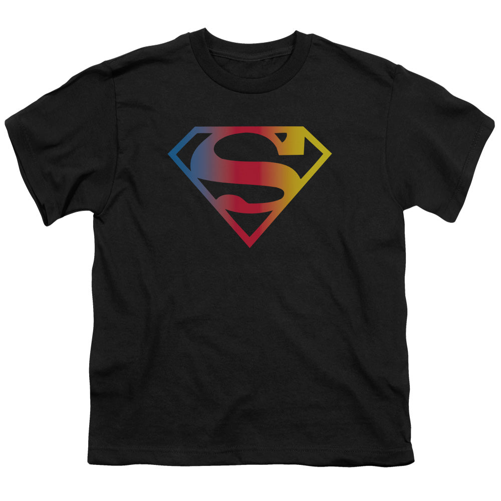 Superman Gradient Superman Logo Licensed Kid's T-Shirt (Ages 4-7) SM-MD