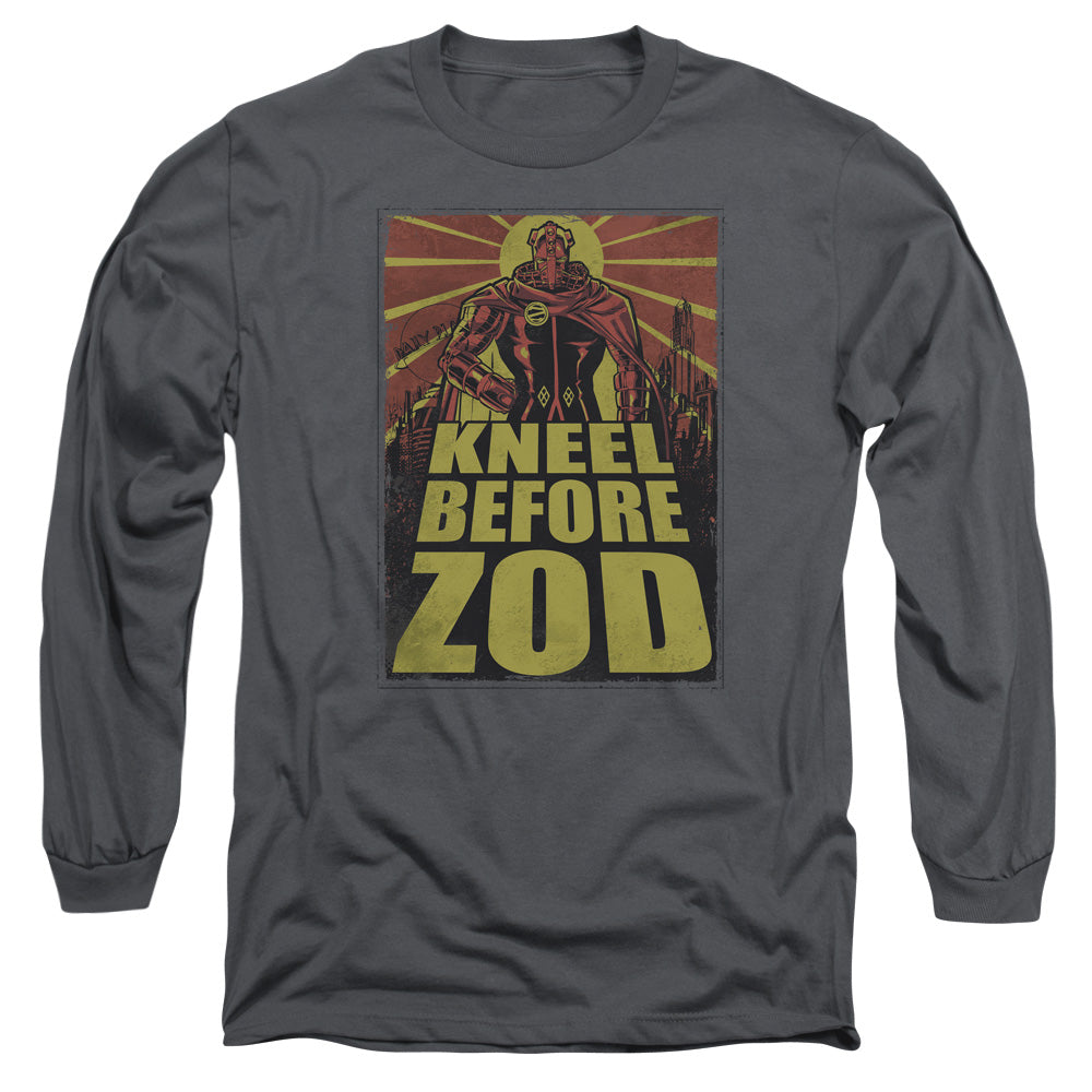 Superman Zod Poster Licensed Adult Unisex Long Sleeve T-Shirt LG