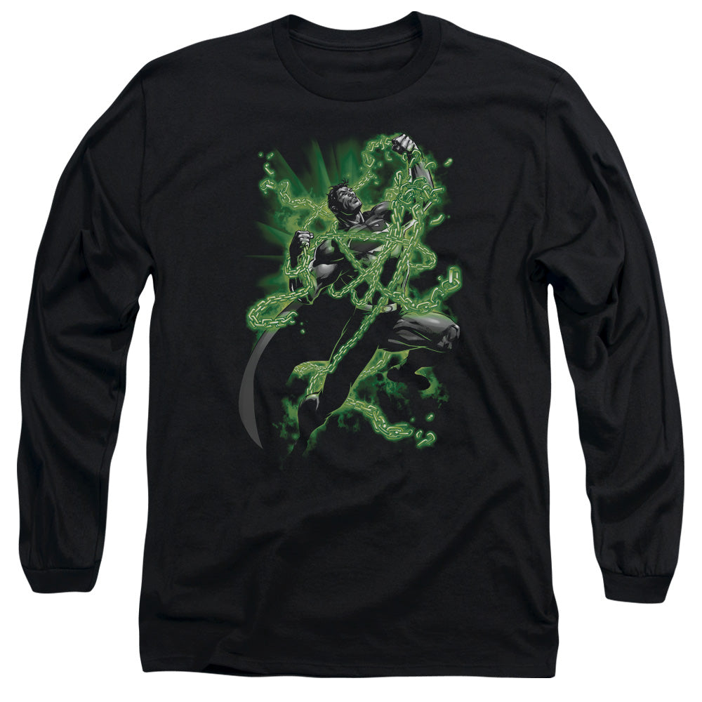 Superman Kryptonite Chains Licensed Adult Unisex Long Sleeve T-Shirt LG