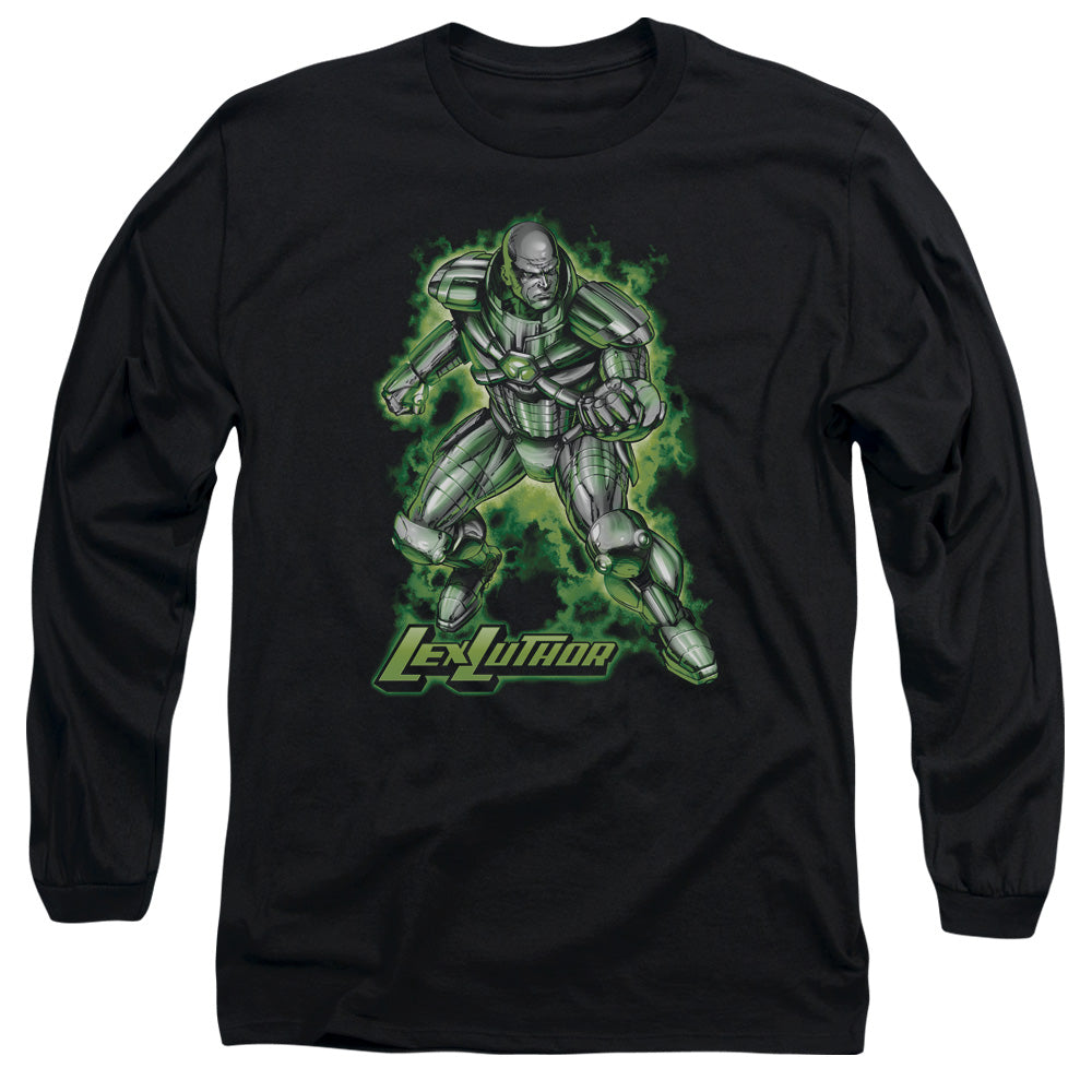 Superman Kryptonite Powered Licensed Adult Unisex Long Sleeve T-Shirt LG