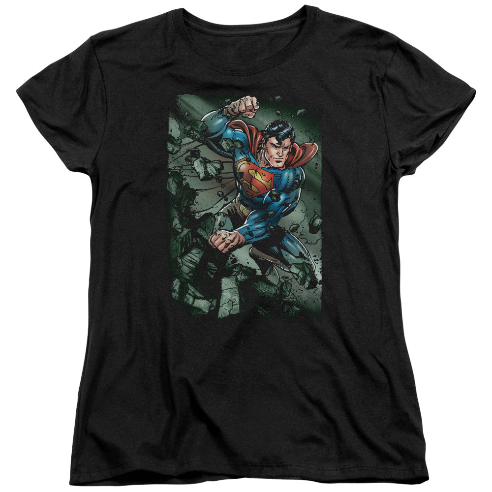 Superman Indestructible Licensed Women's T-Shirt Regular Fit SM