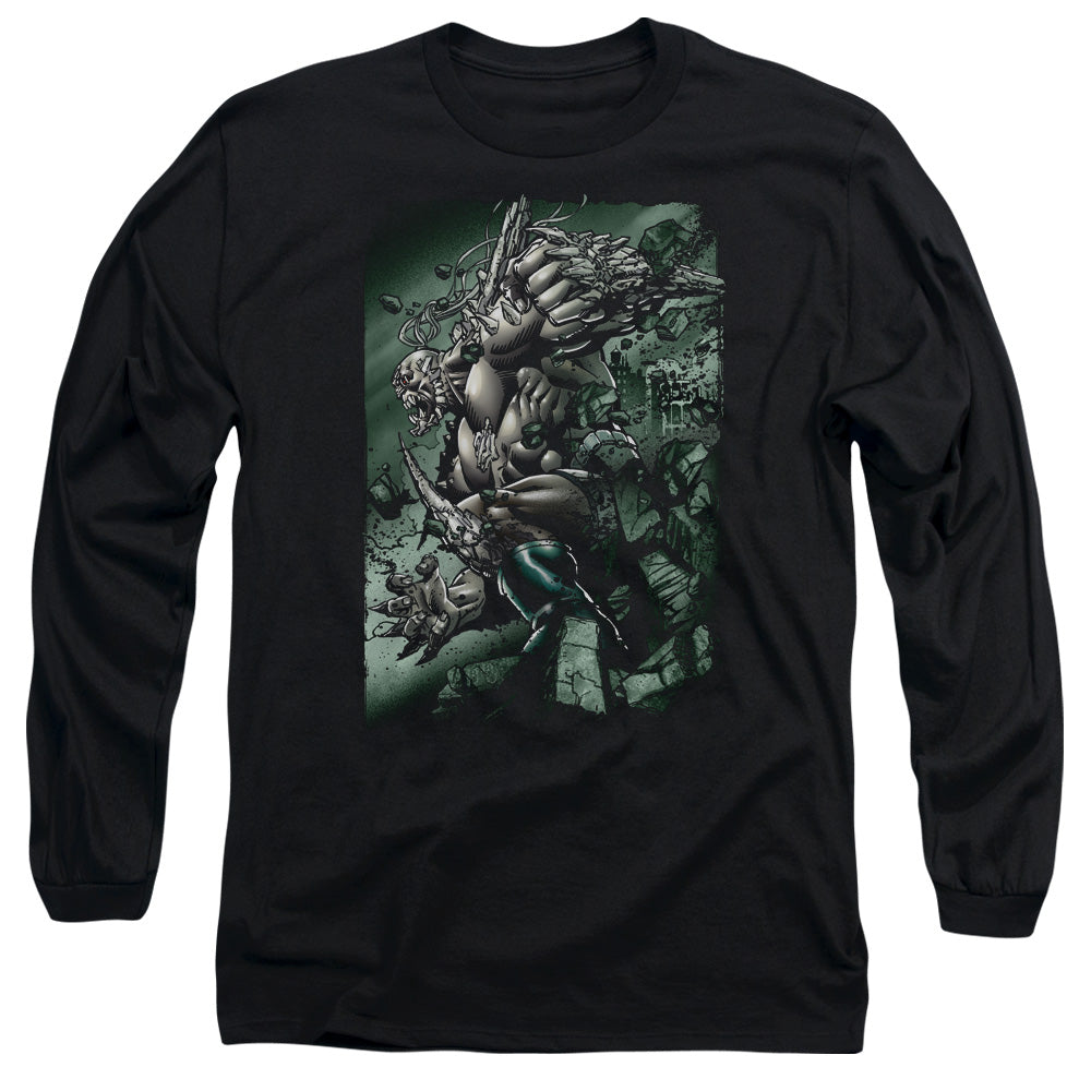 Superman Doomsday Destruction Licensed Adult Unisex Long Sleeve T-Shirt LG-XL