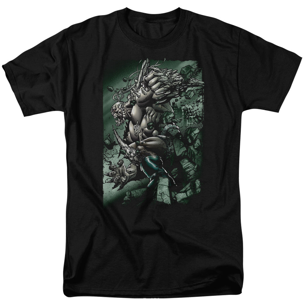 Superman Doomsday Destruction Licensed Adult Unisex T-Shirt Regular Fit Tee