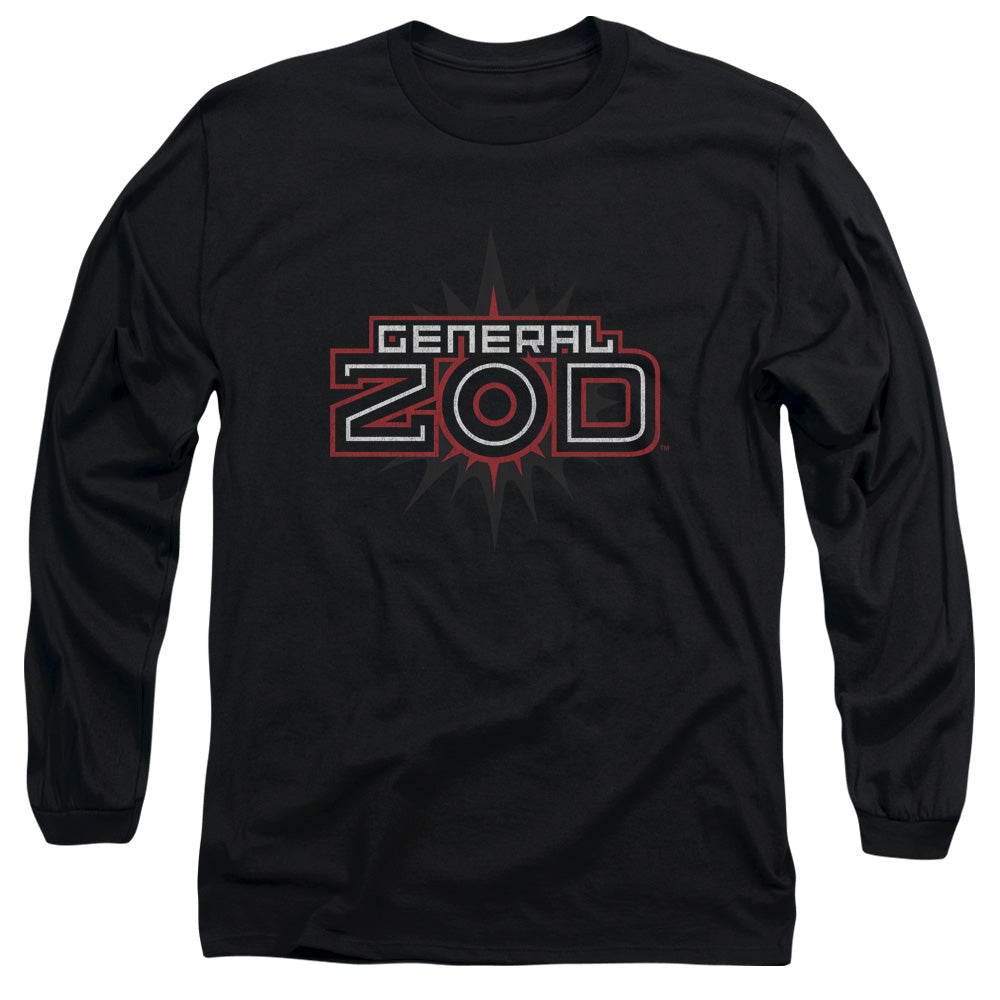 Superman Zod Logo Licensed Adult Unisex Long Sleeve T-Shirt LG