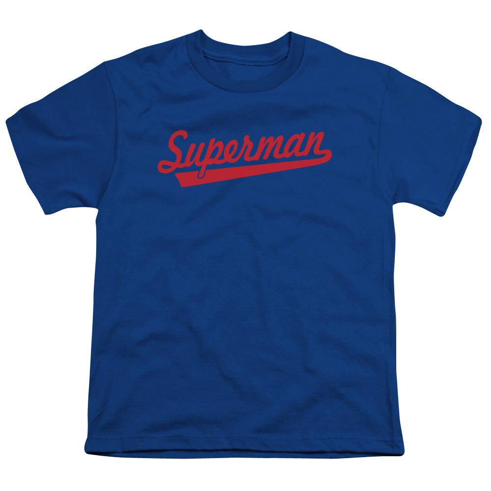 Superman S Tail Licensed Kid's T-Shirt (Ages 4-7) XS-XL