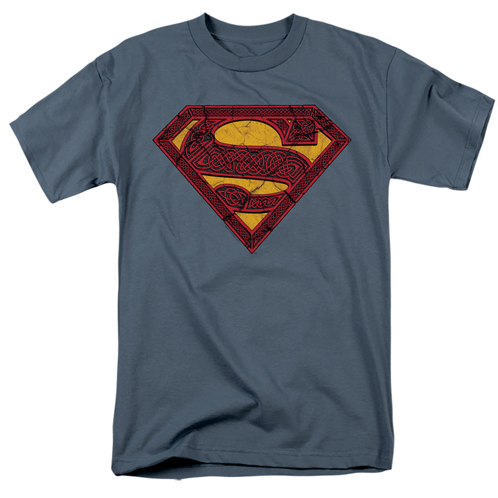 Superman Celtic Shield Licensed Adult Unisex T-Shirt Regular Fit Tee SM-3X