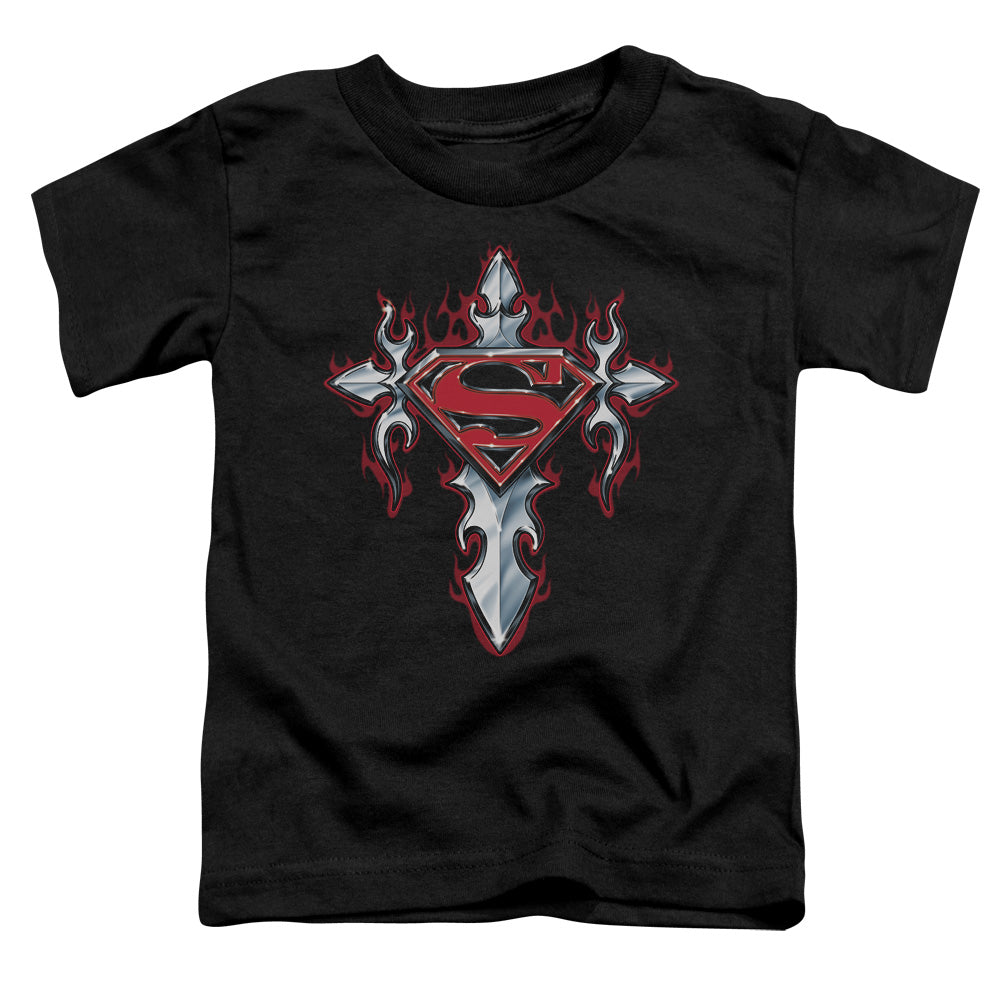 Superman Gothic Steel Logo Licensed Toddler T-Shirt SM-LG