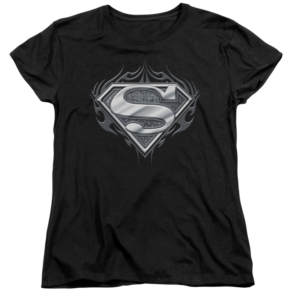 Superman Biker Metal Licensed Women's T-Shirt Regular Fit SM-2X