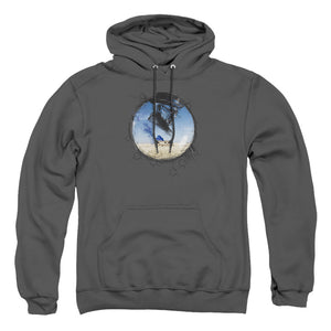 AN OFFCIALLY LICENSED BREAKING BAD CRYSTAL ADULT UNISEX PULLOVER HOODIE CHARCOAL