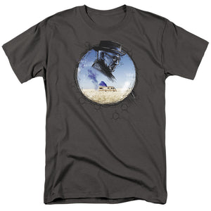 AN OFFCIALLY LICENSED BREAKING BAD CRYSTAL MEN'S REGULAR FIT T-SHIRT CHARCOAL