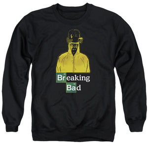AN OFFCIALLY LICENSED BREAKING BAD HAZMAT ADULT UNISEX CREWNECK SWEATSHIRT BLACK