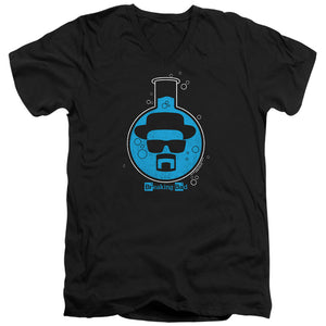 AN OFFCIALLY LICENSED BREAKING BAD BAD BREAKER MEN'S V-NECK T-SHIRT BLACK