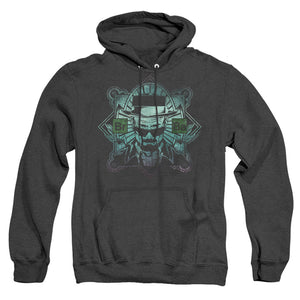 AN OFFCIALLY LICENSED BREAKING BAD THE MAN ADULT UNISEX HEATHER PULLOVER HOODIE BLACK