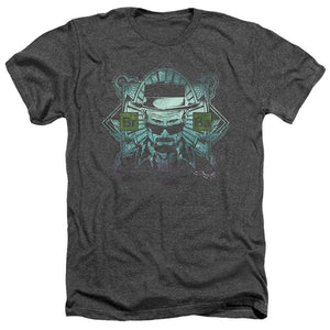 AN OFFCIALLY LICENSED BREAKING BAD THE MAN MEN'S HEATHER T-SHIRT CHARCOAL