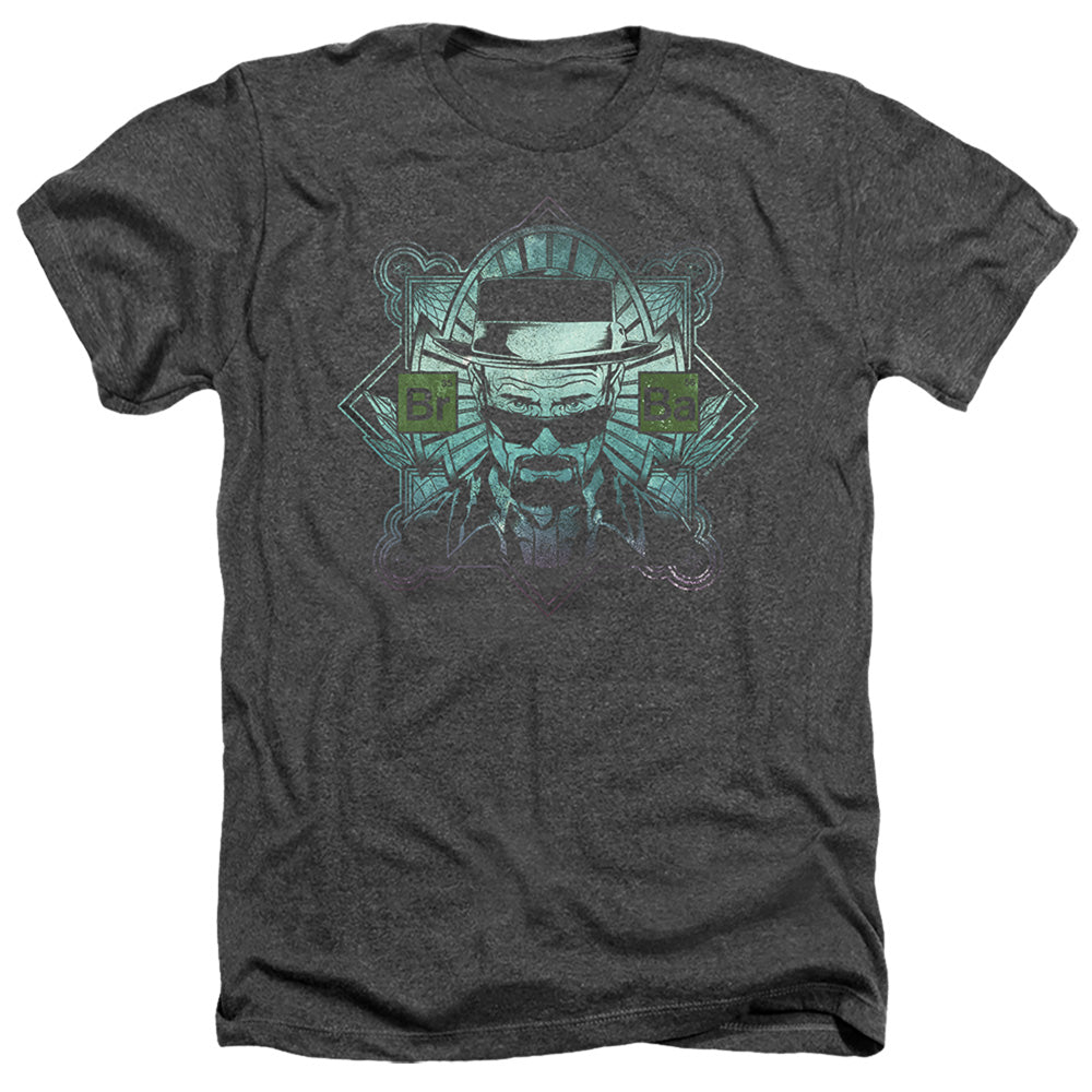 AN OFFCIALLY LICENSED BREAKING BAD THE MAN MEN'S HEATHER T-SHIRT CHARCOAL