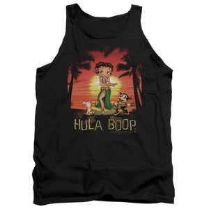 AN OFFCIALLY LICENSED BETTY BOOP HULABOOP ADULT UNISEX TANK TOP BLACK