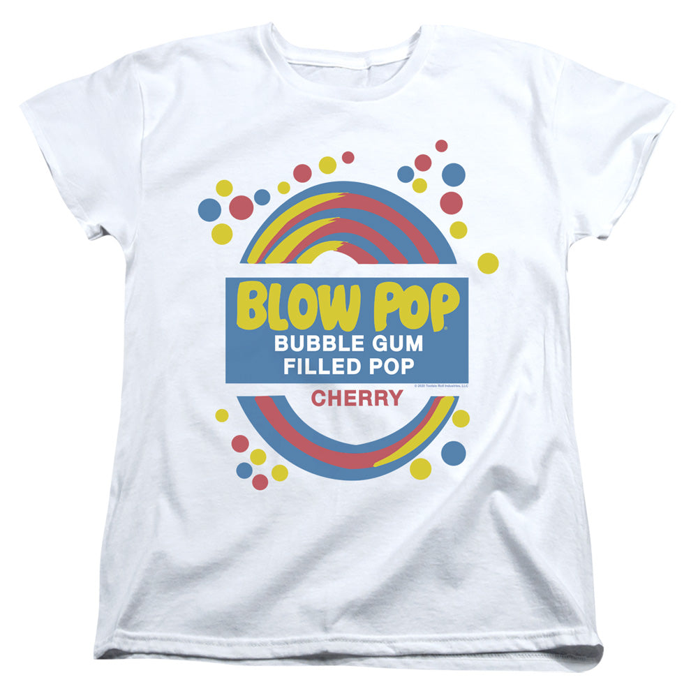 Tootsie Roll Blow Pop Label Licensed Women's T-Shirt Regular Fit LG