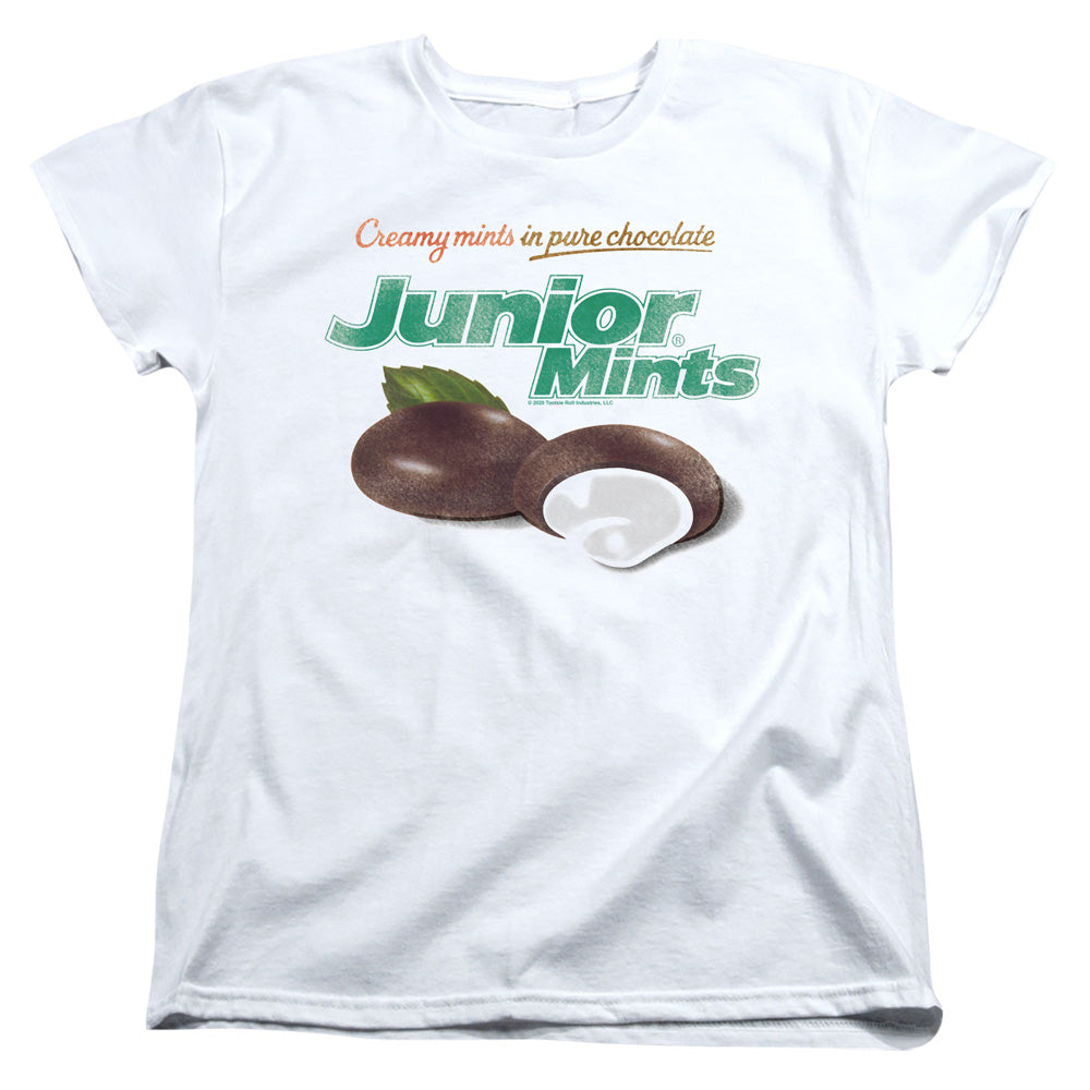 Tootsie Roll Junior Mints Logo Licensed Women's T-Shirt Regular Fit SM-2X
