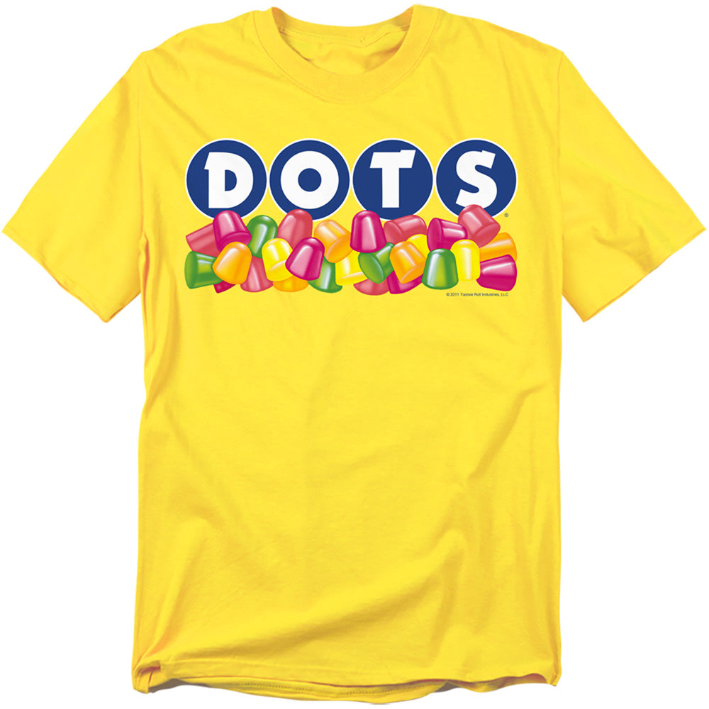 Tootsie Roll Dots Logo Licensed Adult Unisex T-Shirt Regular Fit Tee SM-3X