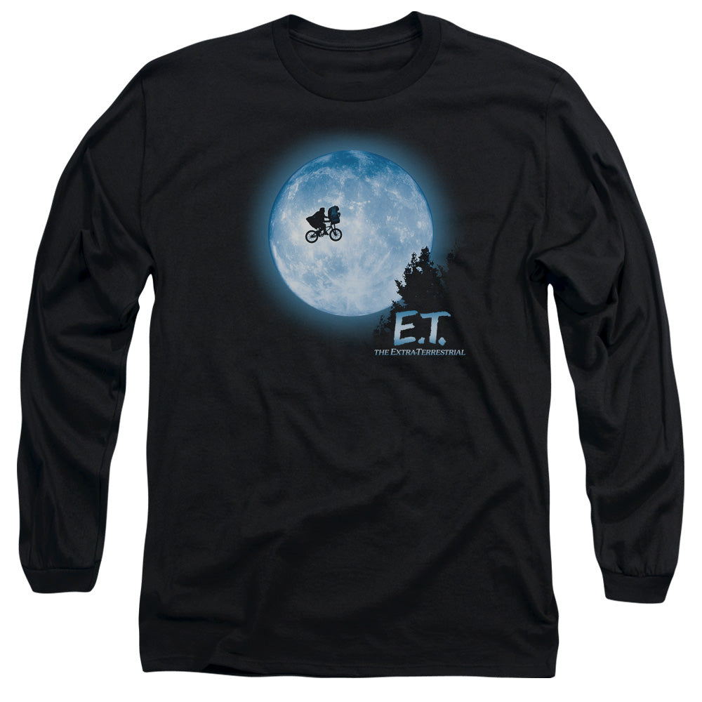 AN OFFCIALLY LICENSED ET MOON SCENE MEN'S LONG SLEEVE T-SHIRT BLACK