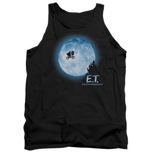 AN OFFCIALLY LICENSED ET MOON SCENE ADULT UNISEX TANK TOP BLACK