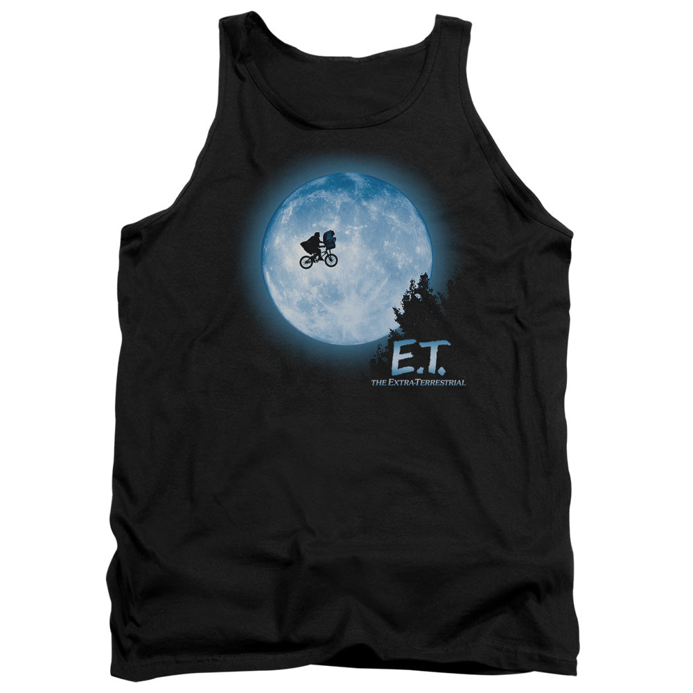 AN OFFCIALLY LICENSED ET MOON SCENE ADULT UNISEX TANK TOP BLACK