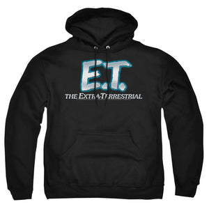 AN OFFCIALLY LICENSED ET LOGO ADULT UNISEX PULLOVER HOODIE BLACK